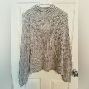 American Eagle Outfitters Women's Cowl Neck Gray Sweater